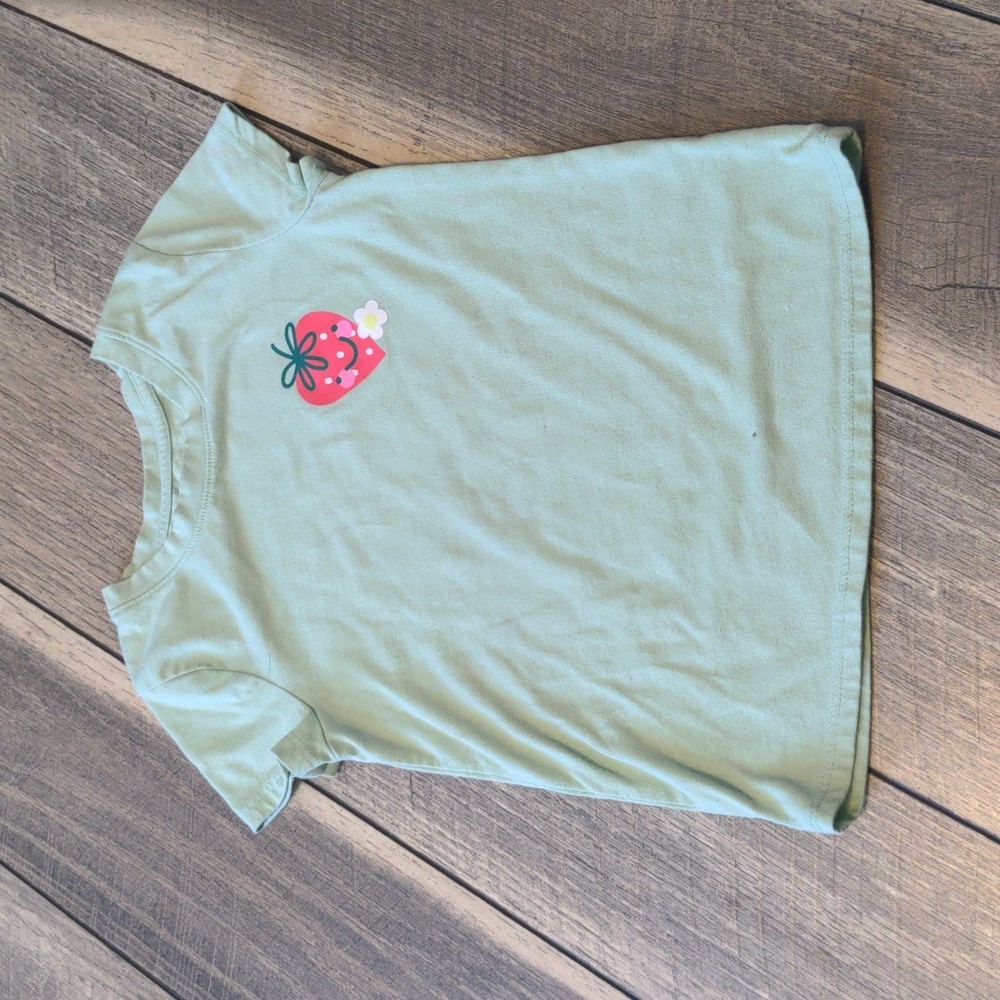 Cat & Jack Strawberry Shirt Size 5T